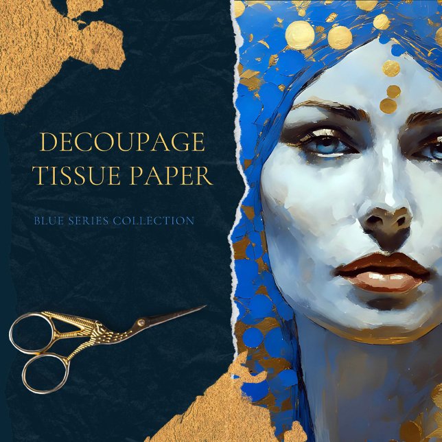 Vintage Woman Decoupage  Tissue Paper (Creator Uploaded)