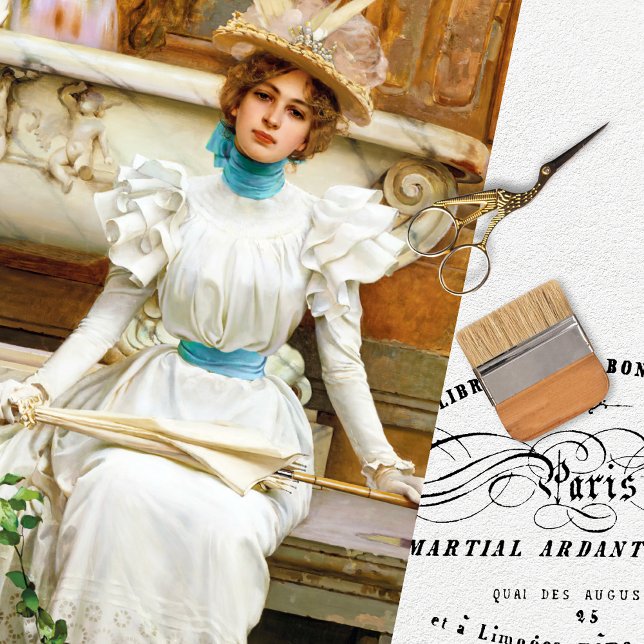 Vintage Woman Decoupage Tissue Paper (Creator Uploaded)