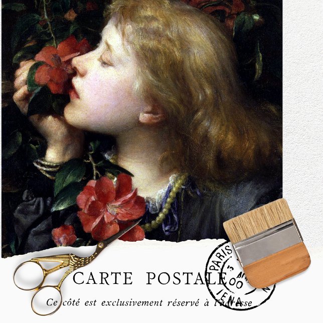 Vintage Woman Floral Rustic Texture Tissue Paper (Creator Uploaded)