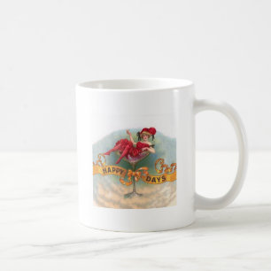 Vintage Woman in Champagne Glass Poster: 1900s Bar Coffee Mug