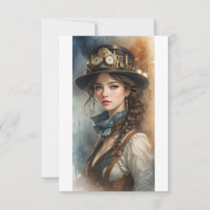 Vintage Woman Invitation
