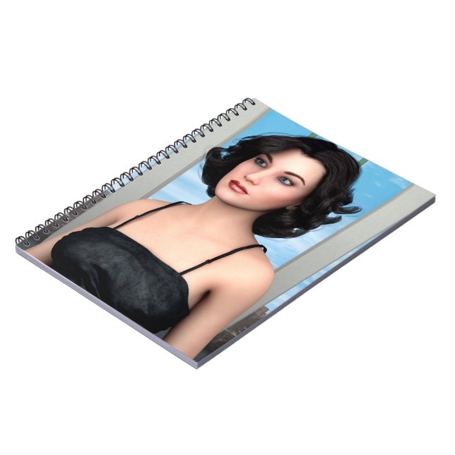 Vintage Woman Notebook (Left Side)
