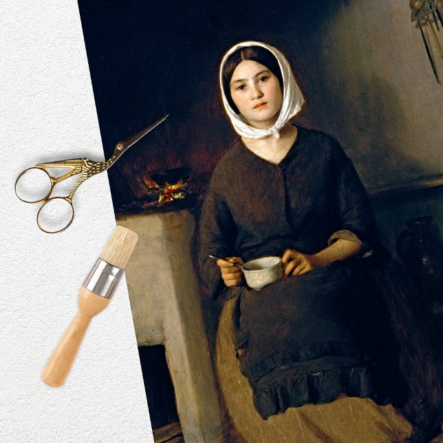 Vintage Woman Peasant Girl Tissue Paper (Creator Uploaded)