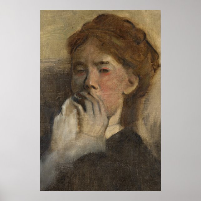 Vintage Woman Portrait Art Poster (Front)