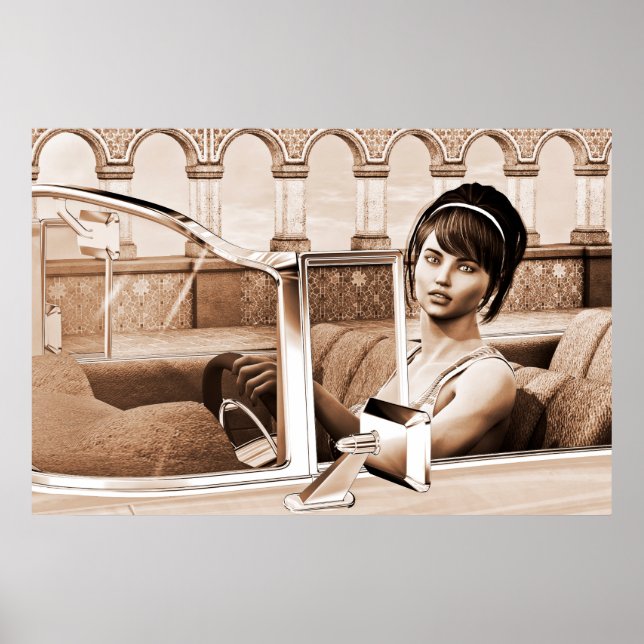 Vintage Woman Poster (Front)
