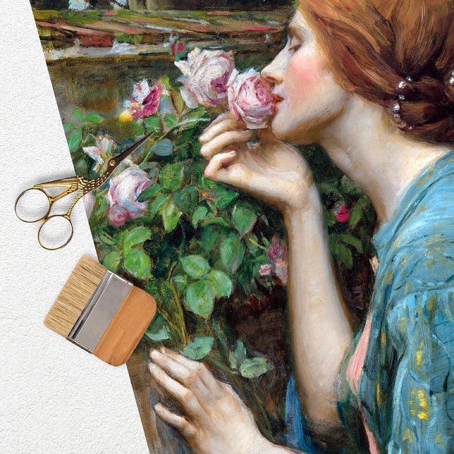 Vintage Woman Waterhouse Decoupage Tissue Paper (Creator Uploaded)