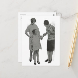 Vintage Women and a Girl Postcard
