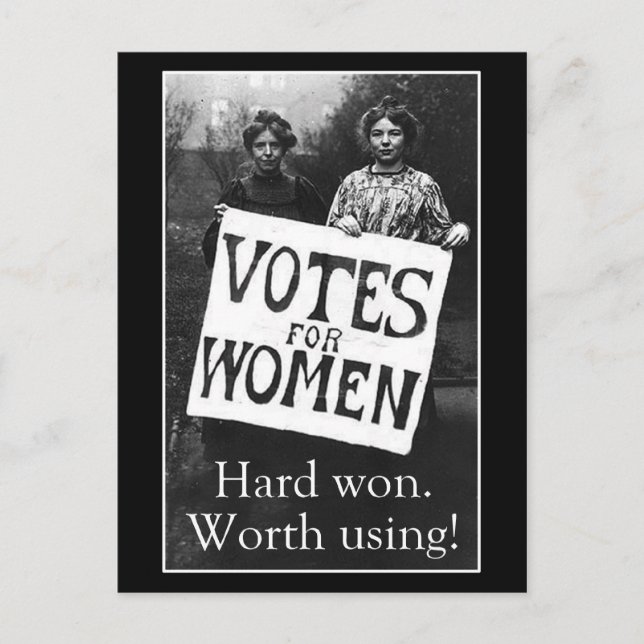 Vintage Women Vote Postcard (Front)