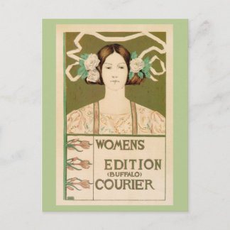 Vintage Women's Edition Buffalo Courier Postcard