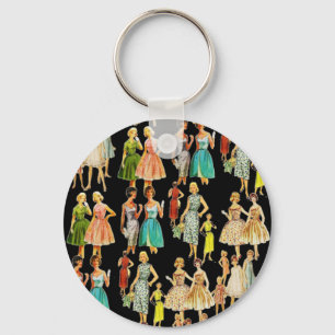 Vintage Women's Fashion Key Ring