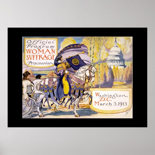 Vintage Women's Suffrage Poster (Front)