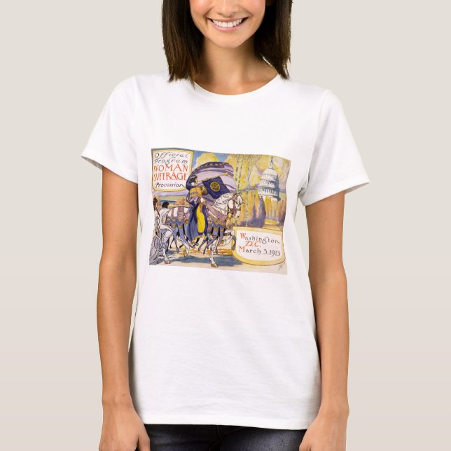Vintage Women's Suffrage Poster T-Shirt (Front)