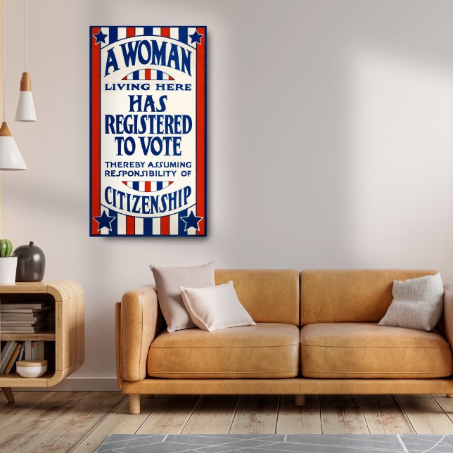 Vintage Women's Voting Rights Support Reprint Poster (Creator Uploaded)