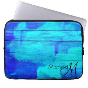 Vintage Wood Abstract Painting #3 Laptop Sleeve