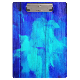Vintage Wood Abstract Painting #4 Clipboard