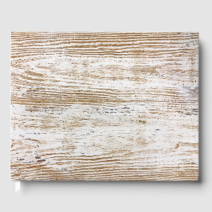 Vintage Wood Guest Book