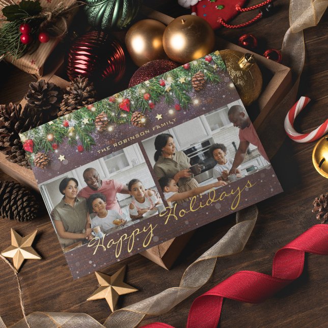 Vintage Wood Happy Holidays 2 Photo (Creator Uploaded)