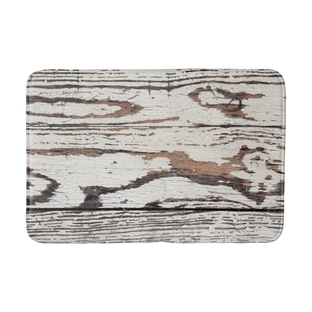 Vintage Wooden Background Bath Mat (Front)
