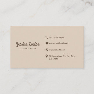 Vintage & Wooden Business Card
