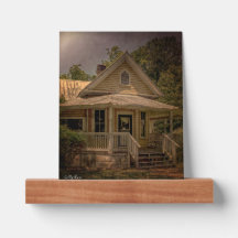 Vintage Wooden House With Porch on a Sunny Day