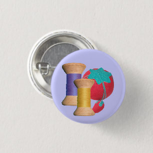 Vintage Wooden Spool Series 3 Cm Round Badge