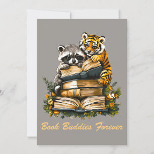 Vintage Woodland Book Club Holiday Card