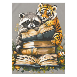 Vintage Woodland Book Club Tablecloth