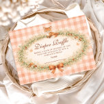 Vintage Woodland Fox Diapper Raffle Enclosure Card<br><div class="desc">A charming woodland-inspired baby shower design featuring a sweet watercolor fox resting above a delicate floral wreath. Soft greenery, tiny mushrooms, and wildflowers create a cozy forest frame, finished with a warm bow and a soft peach gingham background. The vintage storybook illustration style and gentle earthy palette give the design...</div>