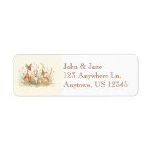 Vintage Woodland Return address labels