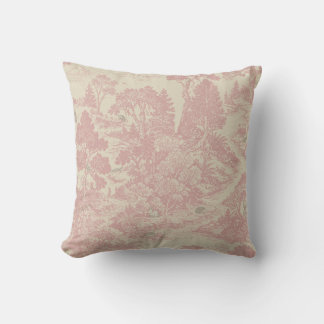 Vintage Woodland Toile Forest Animals Cottagecore Cushion
