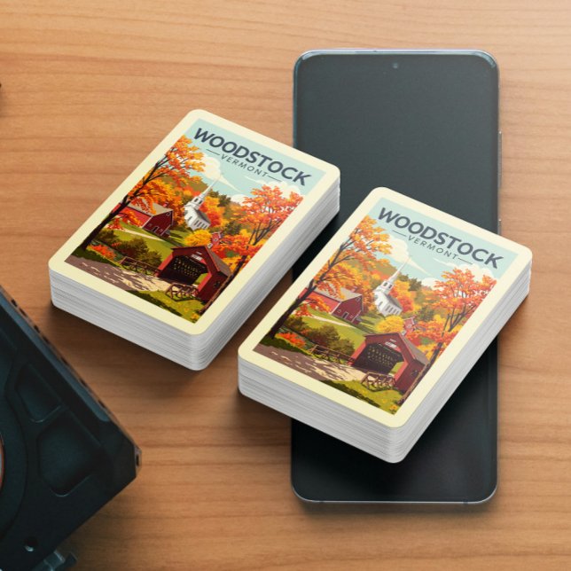 Vintage Woodstock Vermont Playing Cards (Creator Uploaded)
