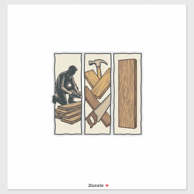 Vintage Woodworking Tools Engraving T-Shirt Design (Sheet)