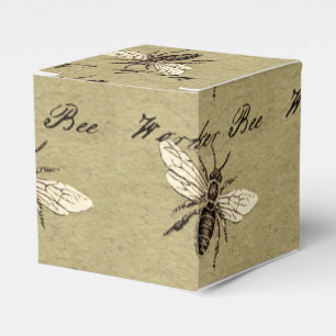 Vintage Worker Bee Insect Illustration Antique Favour Box