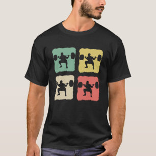 Vintage Workout Fitness Retro Sunset Bodybuilding T-Shirt