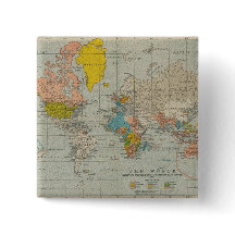 Vintage World Map 1910
