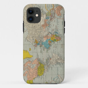 Vintage World Map 1910 iPhone 11 Case