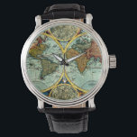 Vintage World Map Antique Vacation Travel Trip Art Watch<br><div class="desc">.</div>