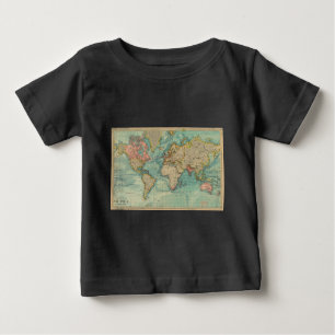 Vintage World Map Baby T-Shirt