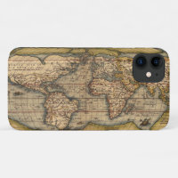 Vintage World Map by Abraham Ortelius 1564