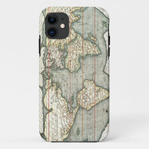Vintage World Map by Abraham Ortelius 1587–1595 Case-Mate iPhone Case