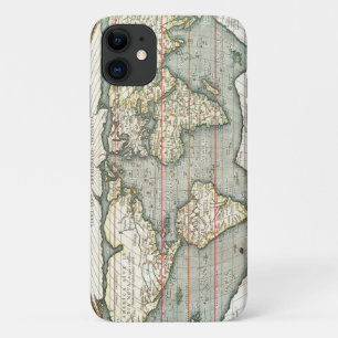 Vintage World Map by Abraham Ortelius 1587–1595 Case-Mate iPhone Case