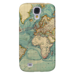 Vintage World Map Galaxy S4 Case