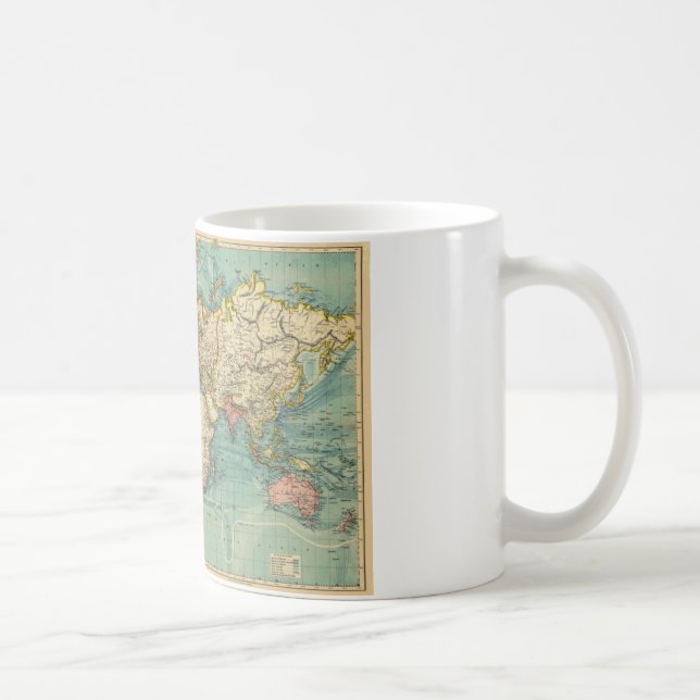 Vintage World Map Coffee Mug (Right)