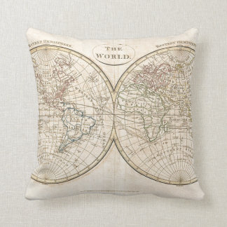 Vintage World Map Cushion