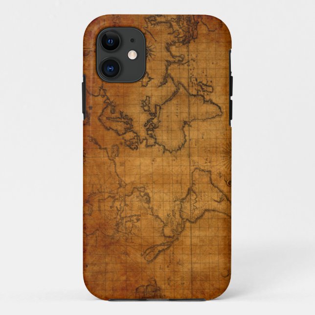 Vintage World Map iPhone 5/5S Case (Back)