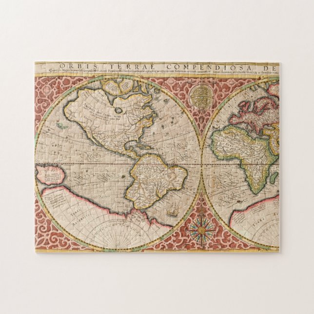 Vintage World Map Jigsaw Puzzle (Horizontal)