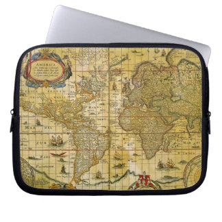 Vintage World Map Laptop Sleeve