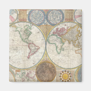 Vintage WORLD MAP Magnet