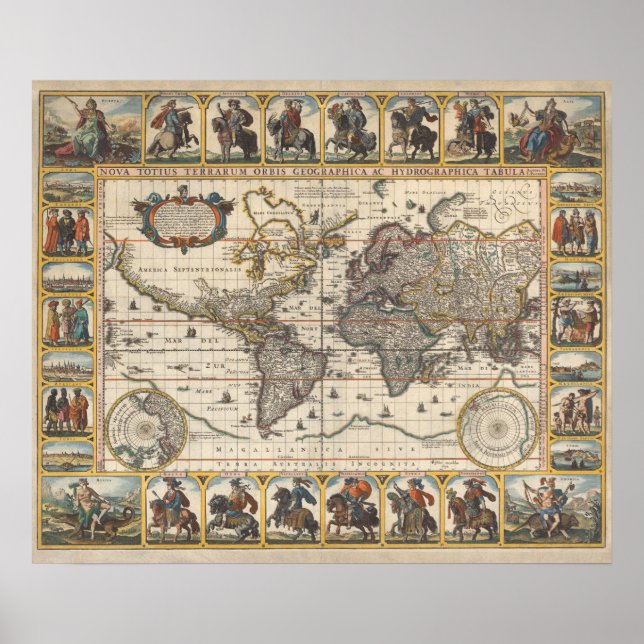 Vintage World Map Poster (Front)