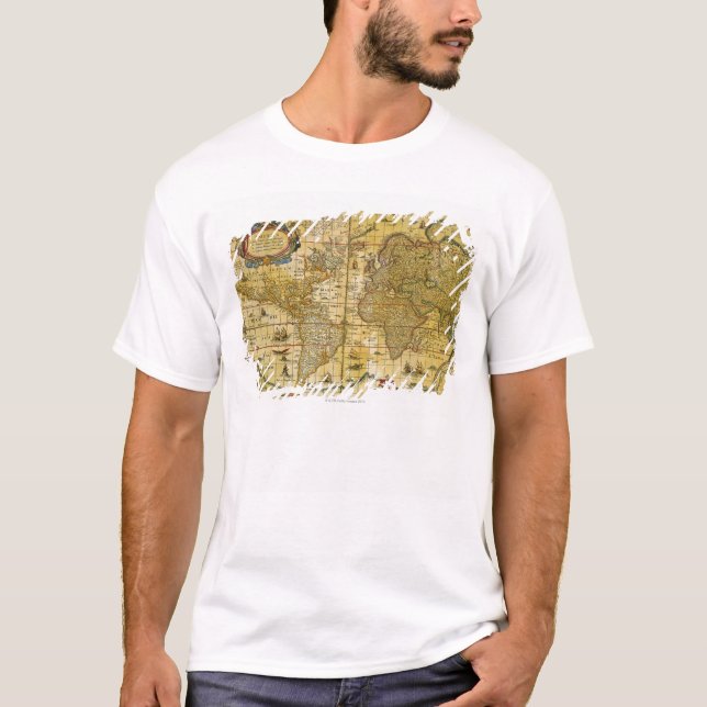 Vintage World Map T-Shirt (Front)